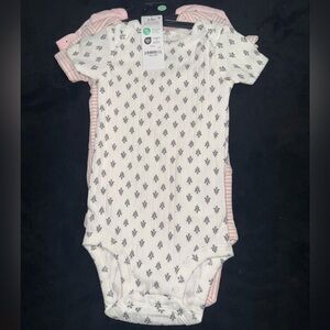 Carter’s Floral and Striped 3 Pack Onesies
